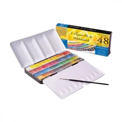 Caja de acuarelas 48 Medias Pastillas Extrafinas Sennelier