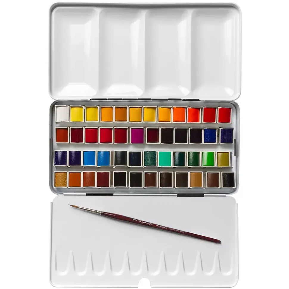 Caja de acuarelas 48 Medias Pastillas Extrafinas Sennelier