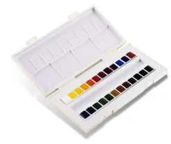 Caja de acuarelas 24 medias pastillas Sennelier