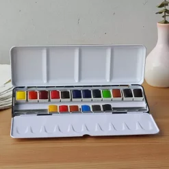 Caja de acuarelas 18 Medias Pastillas Extrafinas Sennelier