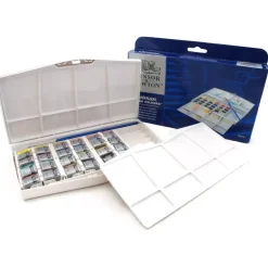 Caja de acuarelas 24 medias pastillas Cotman Winsor & Newton