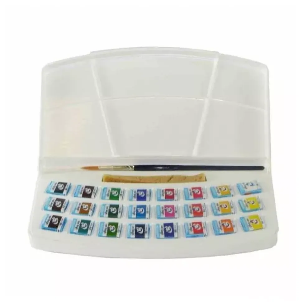 Caja de acuarelas 24 medias pastillas Van Gogh