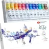 Caja de acuarelas 12 tubos White Nights 10ml