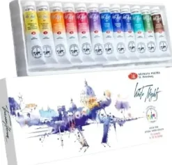 Caja de acuarelas 12 tubos White Nights 10ml