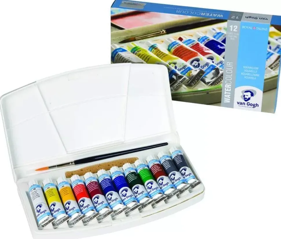 Caja de acuarelas 12 tubos Van Gogh