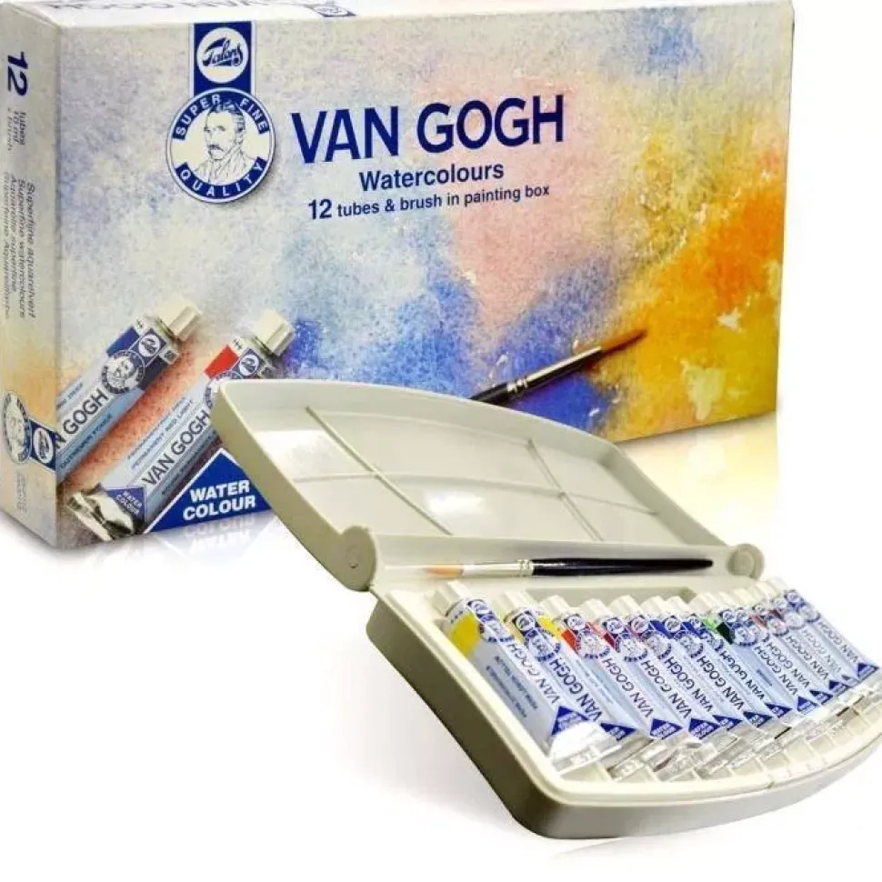 Caja de acuarelas 12 tubos Van Gogh