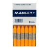 Caja de cartón de 12 ceras amarillo oscuro Manley