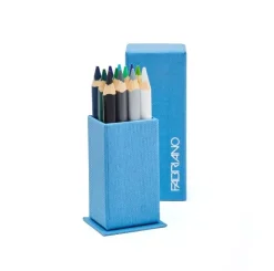 Caja de escritorio 12 lápices acuarelables colores fríos Fabriano