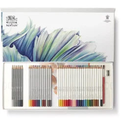 Caja de lápices surtido y accesorios 45 piezas Winsor & Newton