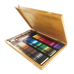 Caja de madera 84 Carrés de colores Conté à Paris