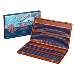 Caja de madera 72 lápices Inktense Derwent