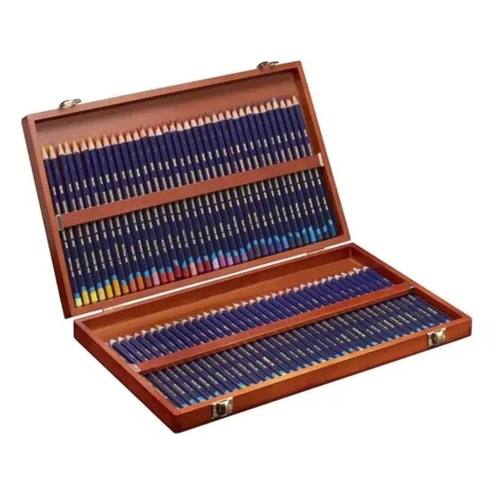 Caja de madera 72 lápices Inktense Derwent