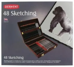 Caja de madera 48 lápices Sketching Derwent