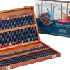 Caja de madera 72 lápices Watercolour Derwent