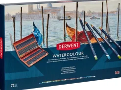 Caja de madera 72 lápices Watercolour Derwent