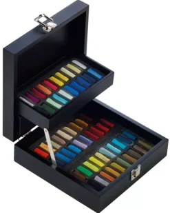 Caja de Madera 60 Medios Pasteles Sennelier