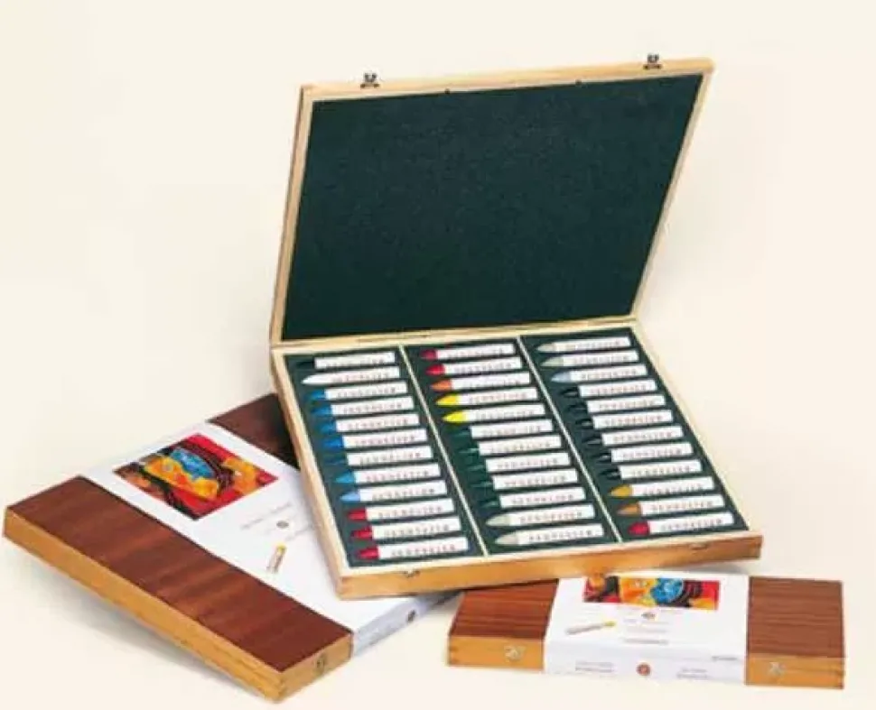 Caja de Madera 36 Pasteles al óleo Básicos Sennelier
