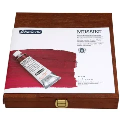 Caja de madera 10 tubos de óleo Mussini Schmincke 35ml