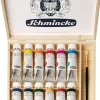 Caja de madera 12 tubos de óleo Akademie Öl Schmincke 60ml