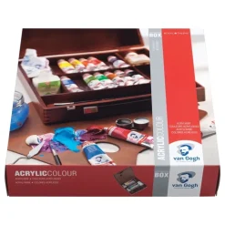 Caja de madera acrílico Van Gogh 14x40 ml