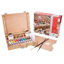 Caja de madera acrílico 10x40 ml. Van Gogh