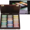 Caja de madera de 45 pasteles suaves extrafinos Paisaje Rembrandt
