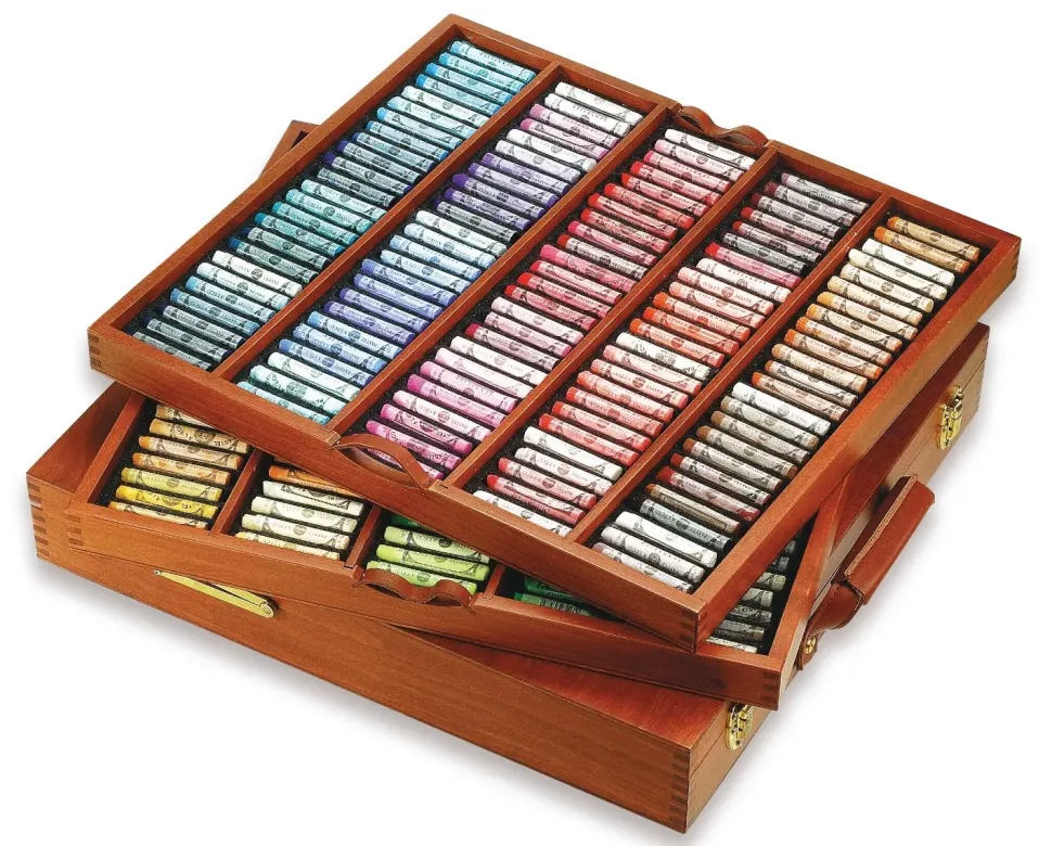 Caja de Madera de Lujo 250 Pasteles Sennelier