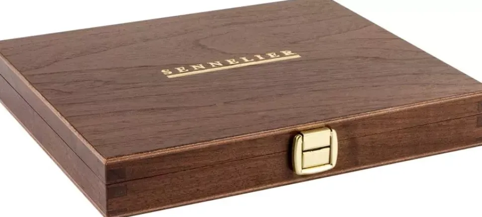 Caja de Madera de Lujo con 24 Pastillas Aquarelle Extra Fine Sennelier