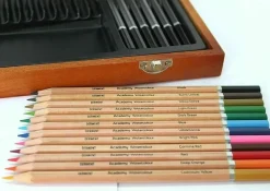 Caja de Madera lápices surtidos Academy Derwent