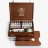 Caja de madera profesional 10 acrílicos y accesorios Primacryl Schmincke 35ml
