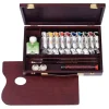 Caja de madera Traditional 10 tubos acrílicos Rembrandt 40ml
