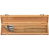 Caja de madera y 6 pinceles óleo naturales Marta Kolinsky-Tajmyr Reserva Escoda