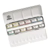 Caja de metal 12 godets de acuarela Horadam Schmincke
