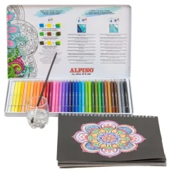 Caja de metal 36 lápices de colores acuarelables Color Experience Alpino