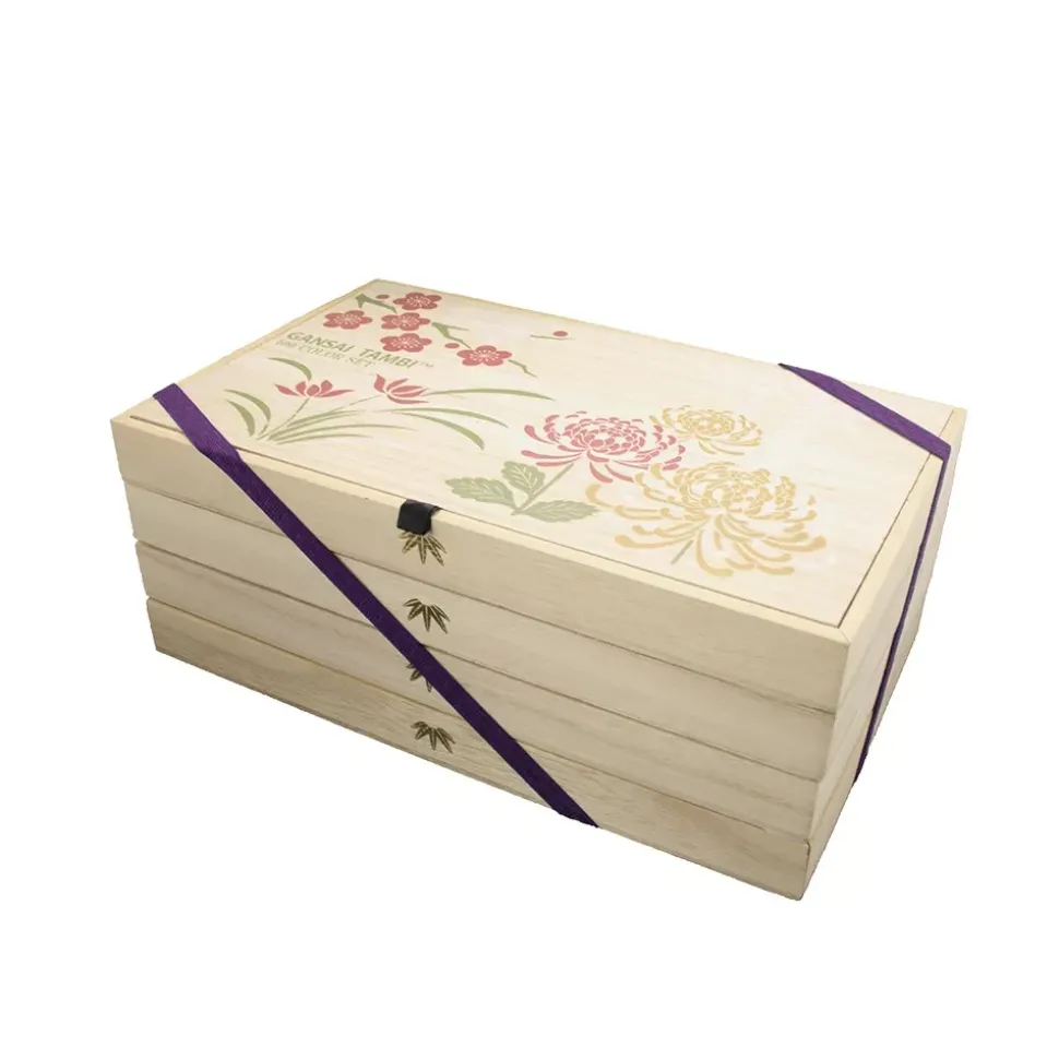 Caja madera 100 acuarelas Gansai Tambi Kuretake