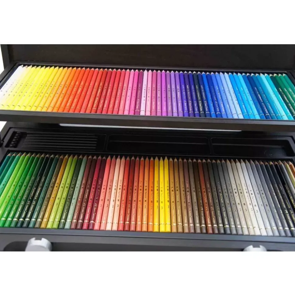 Caja Madera 120 Lápices de colores Polychromos Faber-Castell