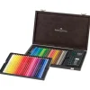 Caja Madera 48 Lápices de colores Polychromos Faber-Castell