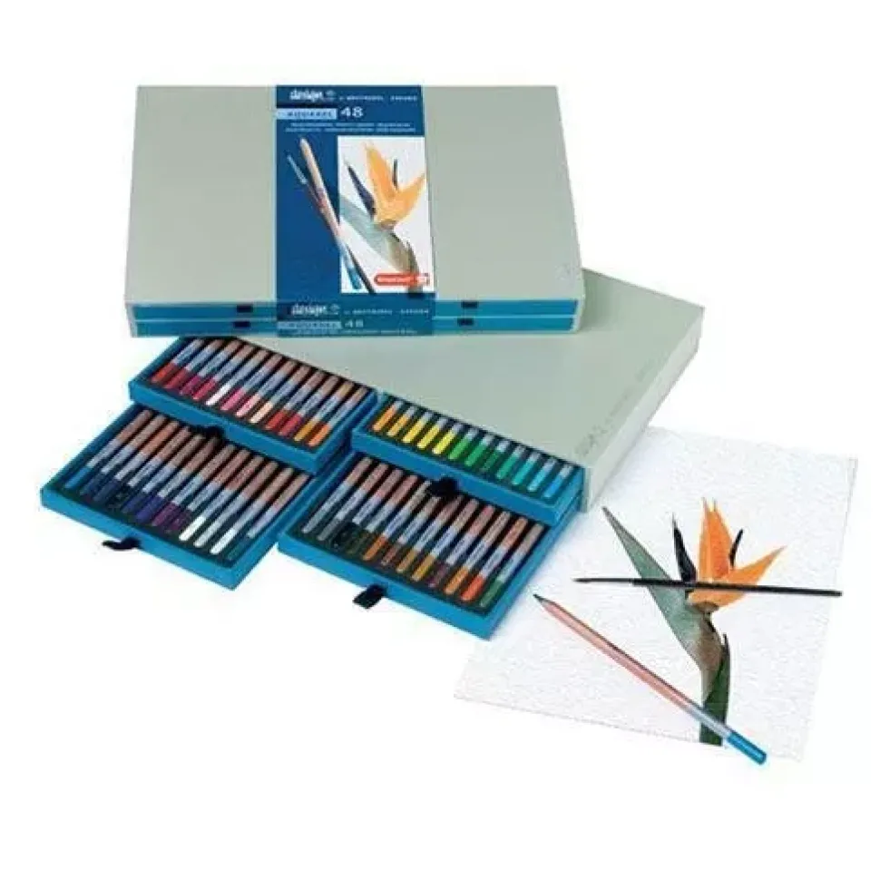 Caja Madera de 48 Lápices Acuarelables Bruynzeel - Sakura