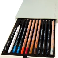 Caja Madera de 12 Lápices con esfuminio para Dibujo Bruynzeel - Sakura