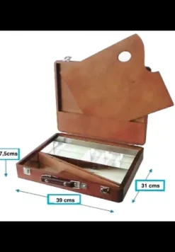 Caja maletín para óleos Talens 05N Nogal