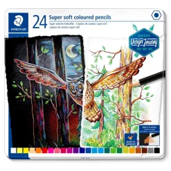 Caja metal 24 lápices de colores Soft 149C Staedtler