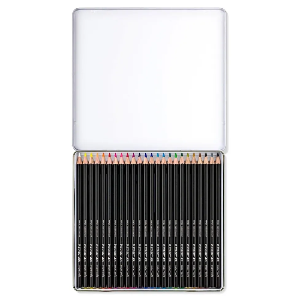 Caja metal 24 lápices de colores Soft 149C Staedtler