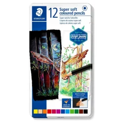 Caja metal 12 lápices de colores Soft 149C Staedtler