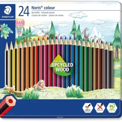 Caja metal 24 lápices de colores Noris 185 Staedtler