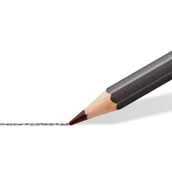 Caja metal 12 lápices grafito de colores acuarelables tintados 146 10T Staedtler