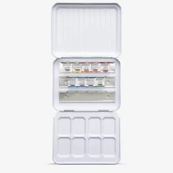 Caja metal 9 medios godets acuarela Horadam Schmincke