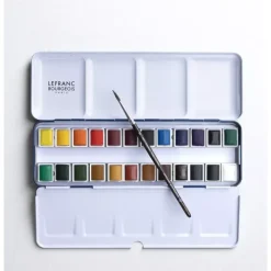 Caja metal de 24 Acuarelas Fine Lefranc & Bourgeois