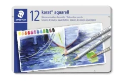 Caja metálica 12 lápices acuarelables Karat 125 Staedtler