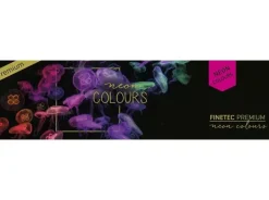 Caja Metálica 6 Acuarelas Transparentes Neón Finetec