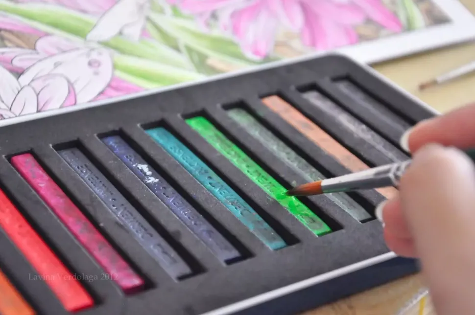 Caja metálica 24 barras Inktense Blocks Derwent